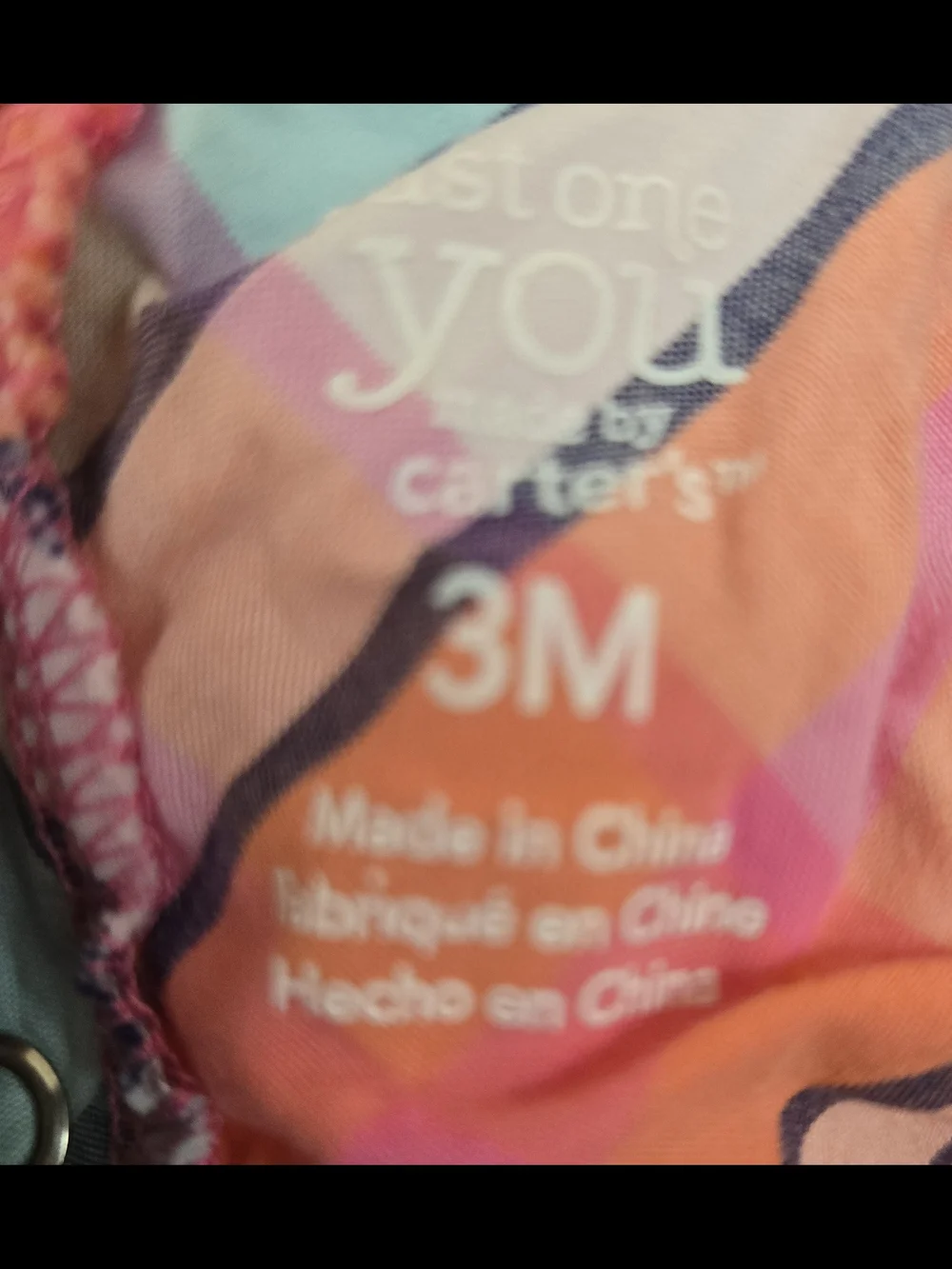 Carter's Multicolor Plaid Baby Dress with Pink Accents